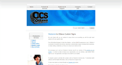 Desktop Screenshot of ottawacustomsigns.com